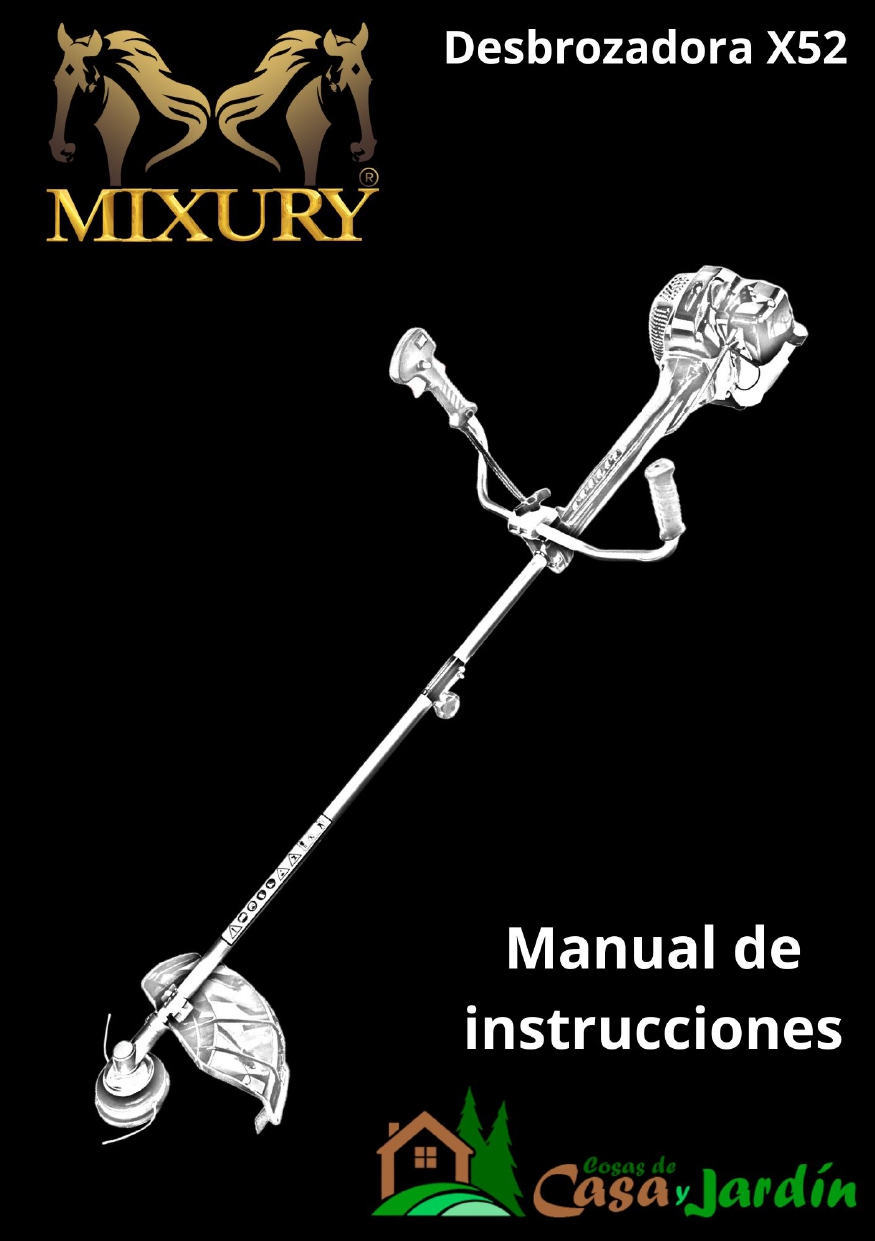 Manual de instrucciones Desbrozadora Mixury x-52